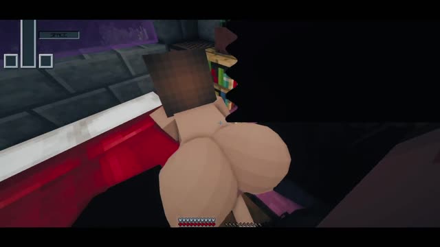 Minecraft Sex เกมโป๊ xxx มายคราฟภาคพิสดาร ชาวบ้านสาวนมใหญ่ไม่ใส่เสื้อผ้ามาเดินแก้ผ้าอยู่ห้องออนไลน์ เลยโดนตัวละครผู้ชายจับเย็ดใส่สกิลเด้าหีถี่ ล่อซะน้ำเงี่ยนแตกเลย